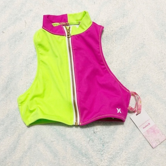 LoveShackFancy Neon Pink and Green Swim Skirt - Picture 4 of 6